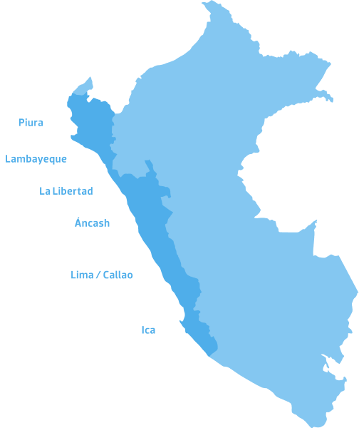 Presencia geografica Mapa