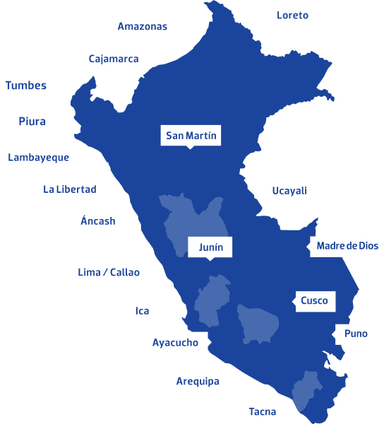 Presencia geografica Mapa